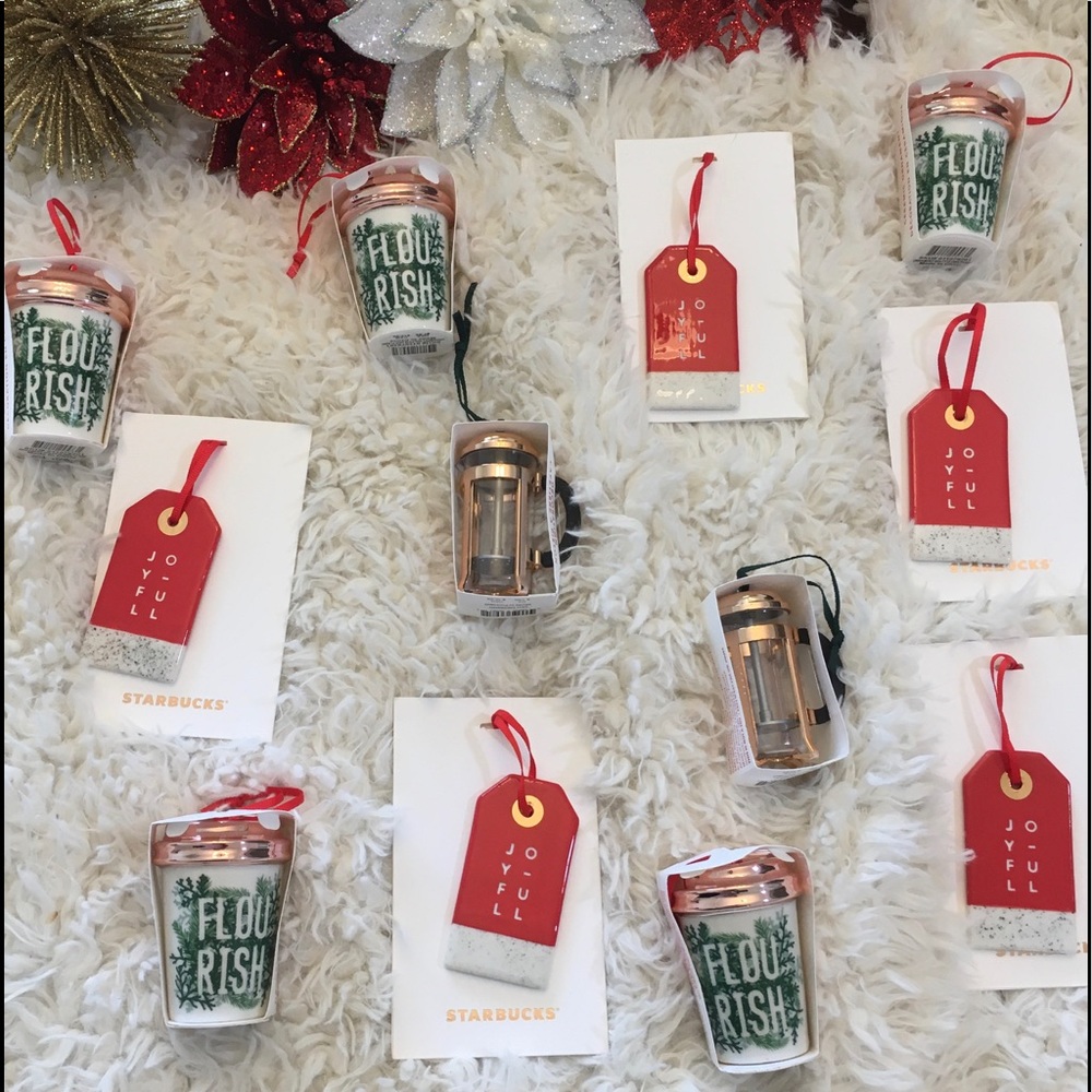 Free shipping!Starbucks Christmas Ornaments 12 pie